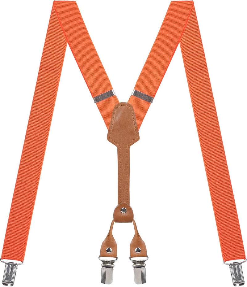 Action Ward Store Women's Suspenders - 1" Width - Y Back 4 Clip Skinny Ladies Suspenders - Image 1